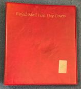 Royal mail FDC cover album. USED. Comes complete with 17 empty leaves. Good condition. We combine