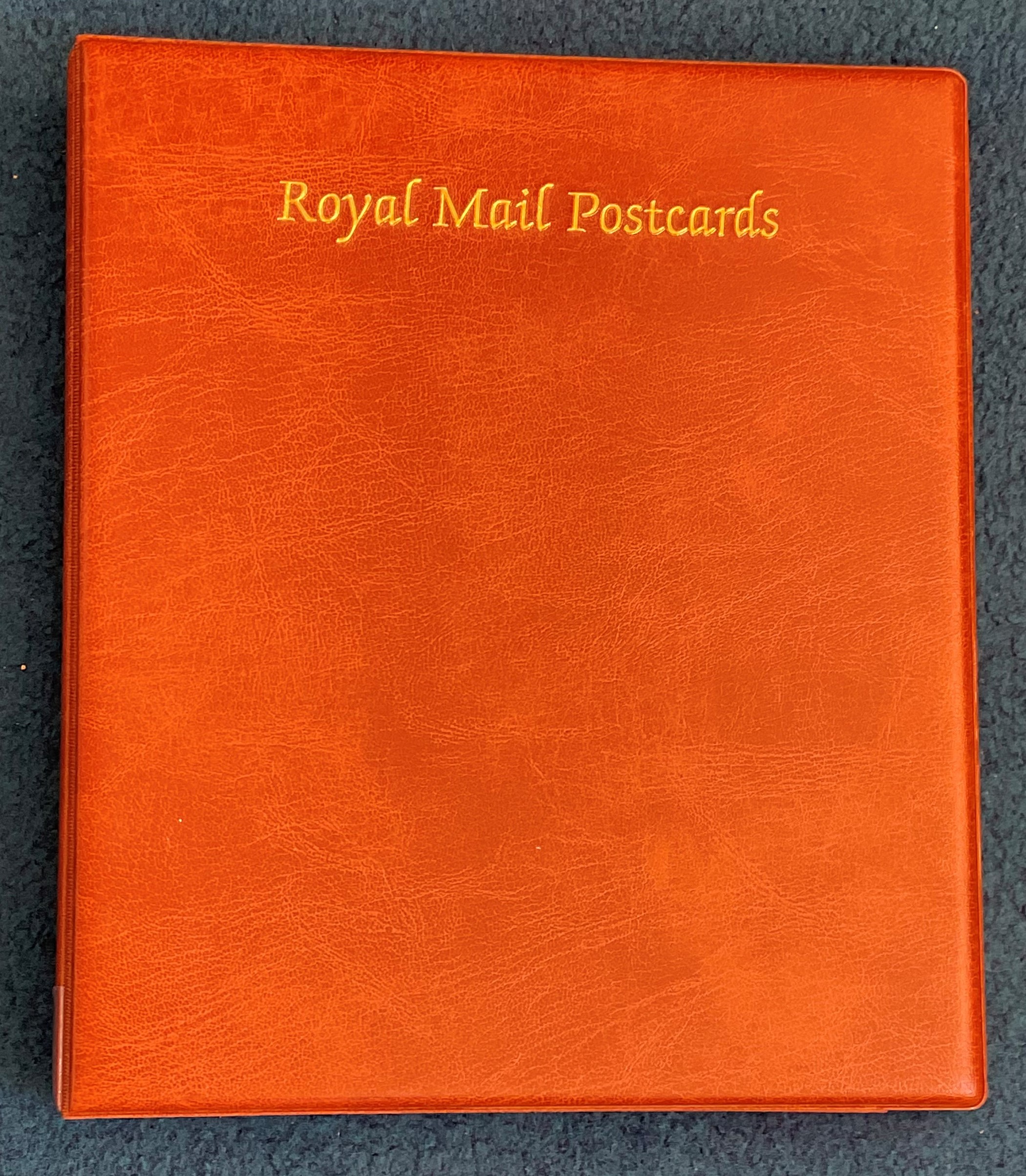 Royal Mail postcards album. EMPTY. 20 sleeves included. Colour brown. Good condition. We combine