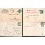 Postcard collection. 4 in total. All postmarked Jersey and Guernsey. Over 100 years old. Good