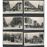 Postcard collection. 25 included in collection. Among illustrations are trams, Devonport, Rotterdam,