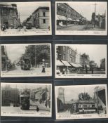 Postcard collection. 25 included in collection. Among illustrations are trams, Devonport, Rotterdam,