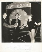 Bruce Forsyth signed vintage 10x8 black and white photograph pictured during the 15 minute game