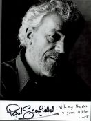 Paul Scofield signed 7x5 black and white photograph inscribed With my thanks and good wishes.