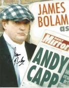James Bolam MBE signed 10x8 colour image. James is an English actor who is best known for his