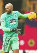 David Button signed 12x8 colour photo.Good condition. All autographs come with a Certificate of