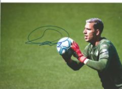 Joel Robles signed 12x8 colour photo playing for Everton.Good condition. All autographs come with