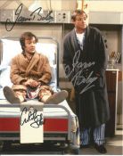 Double signed James Bolam and Christopher Strauli 10x8 signed colour photo pictured in their roles