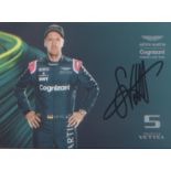 Sebastian Vettel motor racing signed postcard sized promo card.Good condition. All autographs come