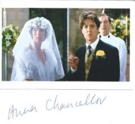 Anna Chancellor, Four Weddings and a Funeral signature piece featuring a 6x4 colour photograph