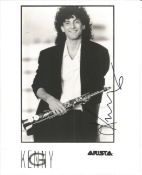 Kenny G signed 10x8 black and white photo. Kenneth Bruce Gorelick (born June 5, 1956), known