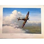 WWII, The Magic of Flight print signed by Alex Henshaw and Gerald Coulson beautifully featuring a