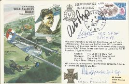 HA18c W A Bishop cover Signed E Percival WW1 Pilot; Bishop and 2 Battle of Britain 2 6 1979