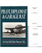 WW2 Air Cdre H M (Toby) Pearson First Edition Book. Titled Pilot, Diplomat and Garage Rat by Air