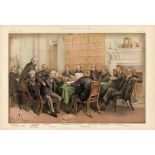 Vanity Fair print. Titled The Cabinet Council 1883. Dated 27/11/1883. Gladstones cabinet. Approx