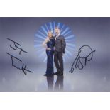 Torvill and Dean signed 7x5 picture of the legendary Olympians.Good condition. All autographs come