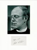 Frank Williams signature piece mounted below black and white Dad s Army photo. Approx size 16x12.