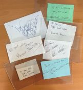 Entertainment collection of 23 signatures from various TV film stage icons. Includes 24 signed pages