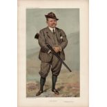 Vanity Fair print. Titled Driven grouse. Dated 28/9/1905. Rimington Wilson. Approx size 14x12.Good