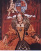 Glenda Jackson signed 10 x 8 inch photo in character as Elizabeth 1 .Good condition. All