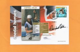 Olympics, Campbell Walsh signed Medal Heroes Commemorative Cover post marked 1st April 2010, London.