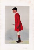 Vanity Fair print. Titled Cottesmore. Dated 5/12/1906. Evan Hanbury. Approx size 14x12.Good