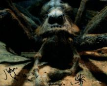 Harry Potter, Julian Glover signed 10x8 colour photograph picturing Aragog, the giant talking spider