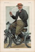 Vanity Fair print. Titled Automobile. Dated 12/10/1899. The Comte de Dion. Approx size 14x12.Good