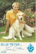 Simon Groom, Blue Peter presenter. A signed 6x4 cast card.Good condition. All autographs come with a