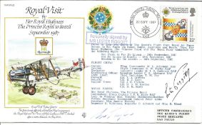 Horse Racing legend Lester Piggot signed Raf FDC to commemorate the first officially allocated