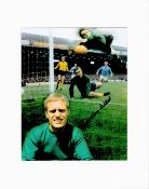 Football, Gordon West signed and matted colour 14x11 Everton montage photograph. West (24 April 1943