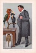 Vanity Fair print. Titled His religion is the worship….... Dated 12/1/1905. Prof Ray Lankaster.