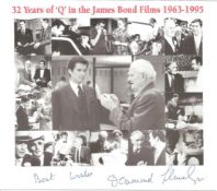 Desmond Llewelyn, a signed 7x6 photo. Actor who played Q in 17 James Bond films between 1963 and