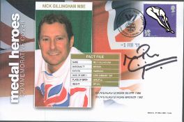 Olympics, Nick Gillingham signed Medal Heroes Commemorative Cover post marked 1st February 2011,
