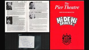 Hi De Hi! collection featuring signatures from stars of the popular 1980s TV show including a signed