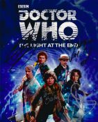 Dr Who, multi signed 10x8 colour promo photograph for The Light at The End. Signed by Tom Baker,
