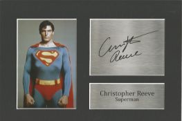 Superman, Christopher Reece 11x8 matted printed signature NOT HAND SIGNED piece. This beautifully