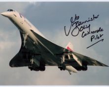 Mike Bannister signed 10x8 colour photograph. Bannister born May 1949 is an airline pilot. He is