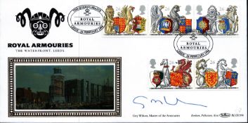 Guy Wilson signed Benham cover commemorating Royal Armourie4s, The Waterfront, Leeds. This beautiful