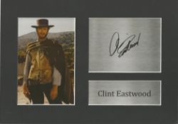 The Good, The Bad and The Ugly, Clint Eastwood 11x8 matted printed signature NOT HAND SIGNED