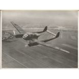 WW2 A 10x8 black and white photo of German Air Force Plane Focke Wulf 189, backstamped with dates