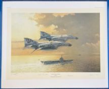 WW2 Artist Robert Watts Limited Edition 997/1000 colour print. 36x24 in size. Print Titled Flying