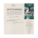 Graham Masterton signed White Bones paperback book. Signed on inside title page. Dedicated.