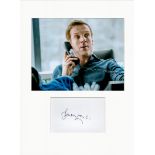 Damian Lewis 16x12 overall Billions mounted signature piece includes signed album page and a