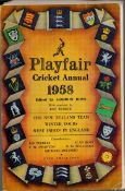 Playfair Cricket Annual 1958 by Gordon Ross. The New Zealand Team winter Tours West Indies in