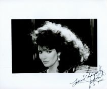 Jacqueline Smith signed 10x8 black and white photo. Good condition. All autographs come with a
