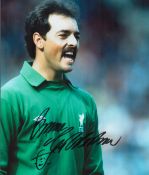 Liverpool Legend Bruce Grobbelaar Hand signed 10x8 Colour Photo. Photo shows The Goalkeeper