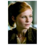 Kirsten Dunst signed 10x7 colour photo. American actress and model. Good condition. All autographs