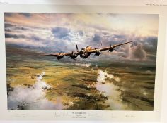 Robert Taylor Limited Edition 202/1000 Colour 27x21 Multi Signed Print Titled 'The Straggler