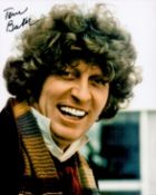 Tom Baker signed 10x8 Dr Who colour photo. Thomas Stewart Baker (born 20 January 1934) is an English