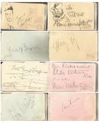 Vintage autograph album filled with 1920s/1930s actors. Signed by stars including Bebe Daniels,